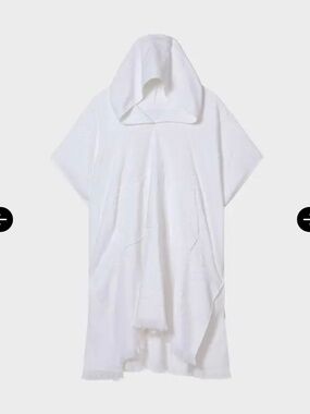 Villebrequin white terry poncho